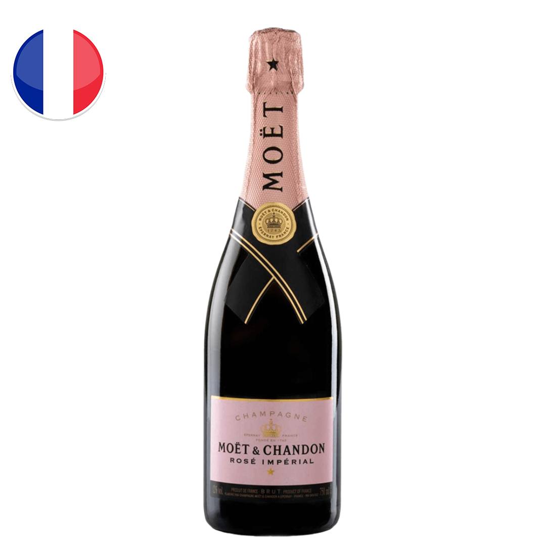 CHA FRA MOET ROSÉ BRUT COM CARTUCHO 750 ML